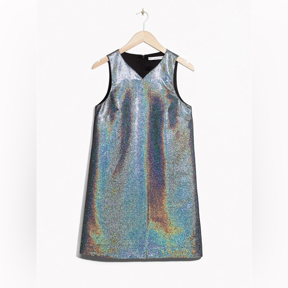 & Other Stories Iridescent Mini Dress